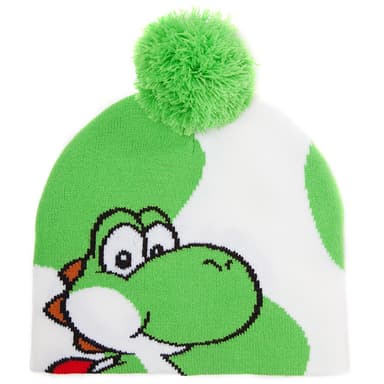 Nintendo Yoshi skihue til børn (hvid/grøn)