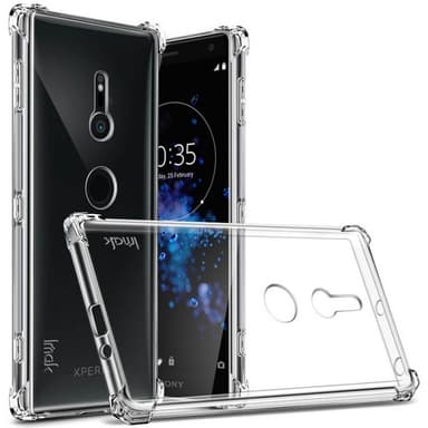 IMAK Shockproof silikone cover til Sony Xperia XZ2 (H8266) - gennemsi
