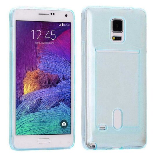 Silikone Cover med slot Samsung Galaxy Note 4 (SM-N910F)  - blå