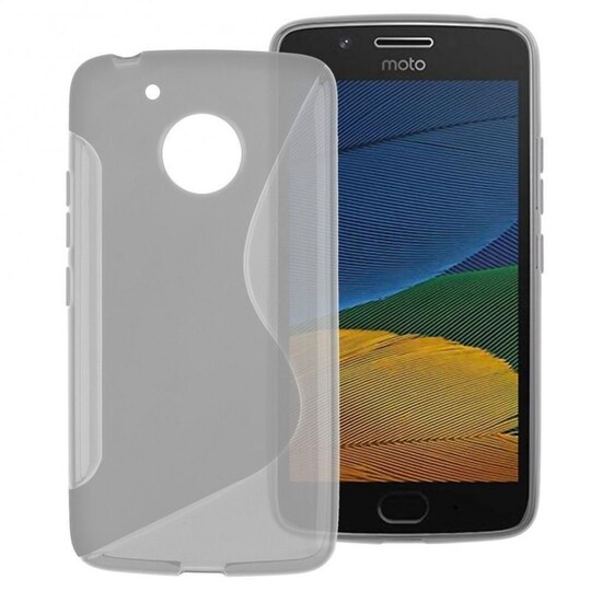 S-Line Silicone Cover til Motorola Moto G5 Plus (XT1683)  - Grå