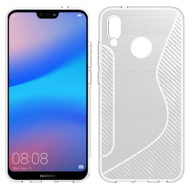 S-Line Silicone Cover til Huawei P20 Lite (ANE-LX1)  - gennemsigtig