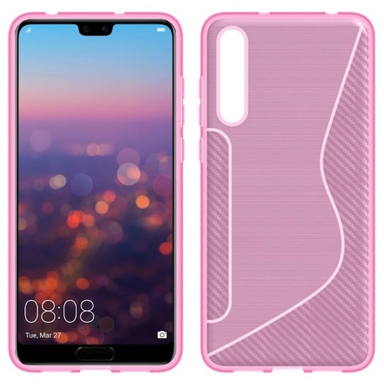 S-Line Silicone Cover til Huawei P20 Pro (CLT-L29)  - lyserød