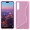 S-Line Silicone Cover til Huawei P20 Pro (CLT-L29)  - lyserød