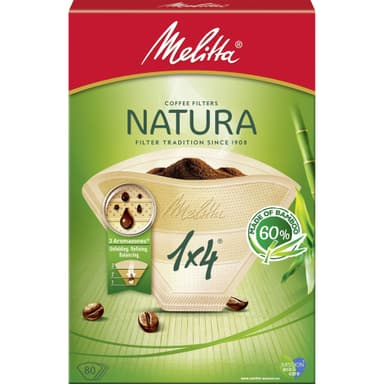 Melitta Natura kaffefilter 1x4 98578