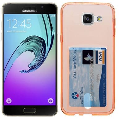 Silikone Cover med slot Samsung Galaxy A3 2016 (SM-A310F)  - appelsin