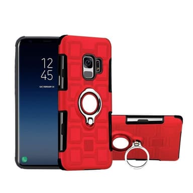 Ice Cube Cover 2i1 til Samsung Galaxy S9 (SM-G960F)  - rød