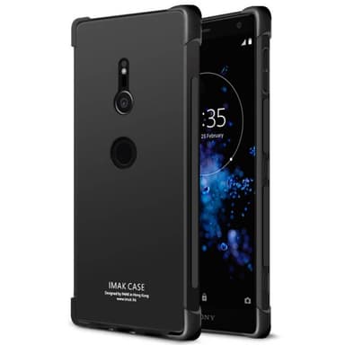 IMAK Shockproof silikone cover til Sony Xperia XZ2 (H8266) - sort