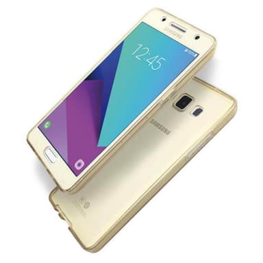 360° 2-delt silicone cover Samsung Galaxy J3 Emerge  - guld