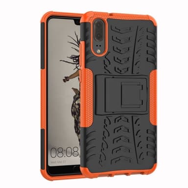 Stødfast Cover med stativ Huawei P20 (EML-L29)  - appelsin