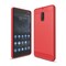 Børstet silikone cover Nokia 6 (TA-1021)  - rød