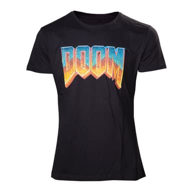 T-shirt Doom vintage logo - sort (XXL)