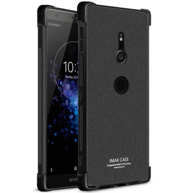 IMAK Shockproof silikone cover til Sony Xperia XZ2 (H8266) - Matt Bla
