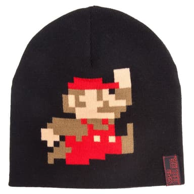 Nintendo Pixel Super Mario beanie hue (sort)