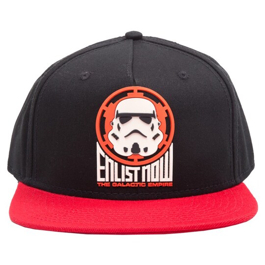 Star Wars - Stormtrooper snapback cap (sort, rød)