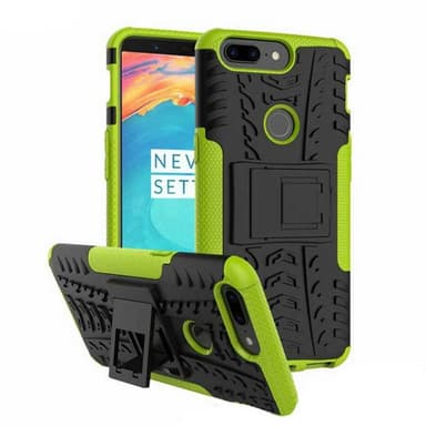 Stødfast Cover med stativ stativ OnePlus 5T (A5010)  - grøn