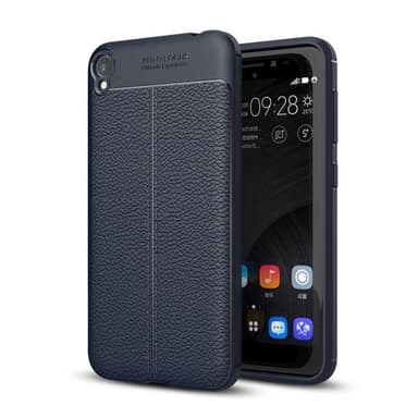 Lædermønstret silicone cover Asus Zenfone Live (ZB501KL)  - blå