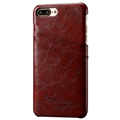 Retro Cover 2-kort Apple iPhone 7 Plus / 8 Plus  - brun