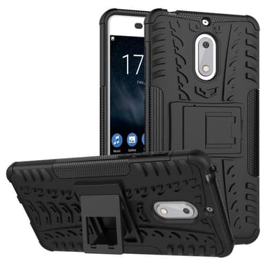 Stødfast Cover med stativ Nokia 6 (TA-1021) - sort