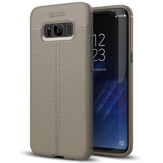 Lædermønstret silicone cover Samsung Galaxy S8 Plus (SM-G955F)  - Gr