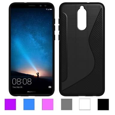 S-Line Silicone Cover til Huawei Mate 10 Lite (RNE-L21)  - blå