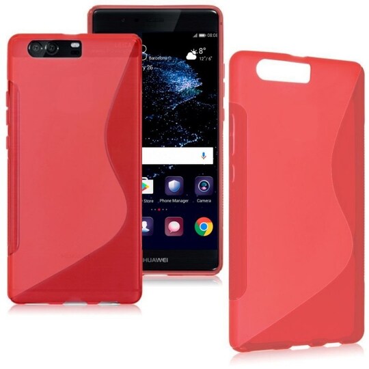 S-Line Silicone Cover til Huawei P10 (VTR-L29)  - rød