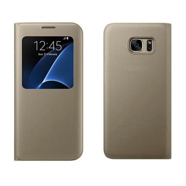 S-View FlipCover Samsung Galaxy S7 Edge (SM-G935F)  - guld