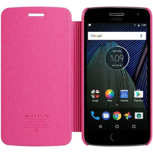 FlipCover Nillkin Sparkle Motorola Moto G5 (XT1670)  - lyserød