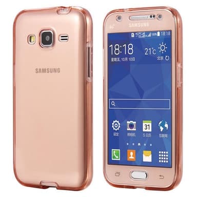 360° 2-delt silicone cover Samsung Galaxy J5 2015 (SM-J500F)  - lyser