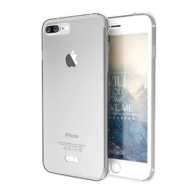 360° 2-delt silicone cover Apple iPhone 7 Plus / 8 Plus  - gennemsigt