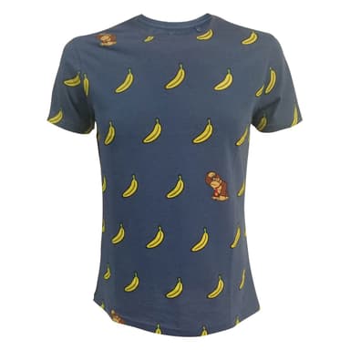 T-shirt Nintendo - Donkey Kong Bananas - blå (L)