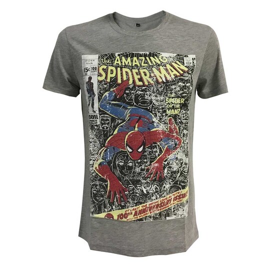 T-shirt Marvel - The Amazing Spiderman - grå (XL)