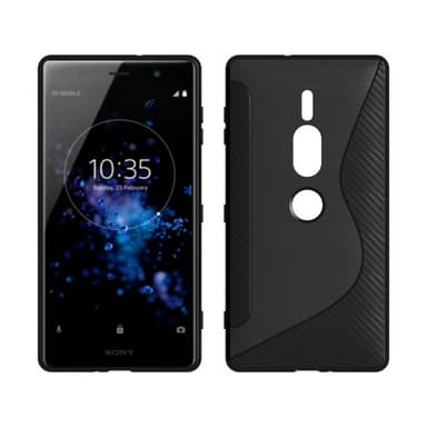 S-Line Silicone Cover til Sony Xperia XZ2 Premium (H8166) - sort