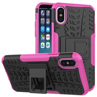 Stødfast Cover med stativ Apple iPhone X / Xs  - lyserød