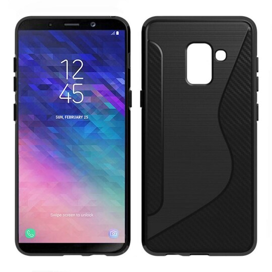S-Line Silicone Cover til Samsung Galaxy A6 2018 (SM-A600F)  - sort