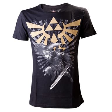 T-shirt The Legend of Zelda - Link - sort (XXL)