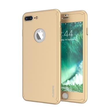 FLOVEME 360 cover med glas Apple iPhone 7 Plus  - guld