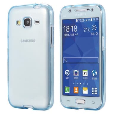 360° 2-delt silicone cover Samsung Galaxy J5 2015 (SM-J500F)  - blå