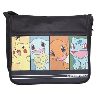 Pokemon Starting Characters kurértaske (sort)