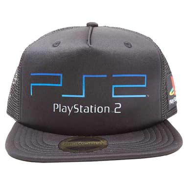 PlayStation - PS2 farvet logo snapback cap (sort)