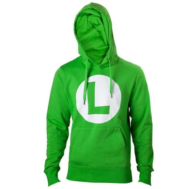 Hættetrøje Nintendo - Luigi-motiv - grøn (L)