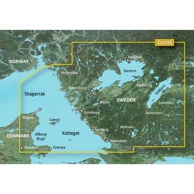 Garmin Strömstad till Halmstad Garmin VEU470S - BlueChart g3 mSD/SD