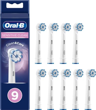 13: Oral-B Tandbørstehoveder Sensitive Clean Børstehoved, 9 Stk.