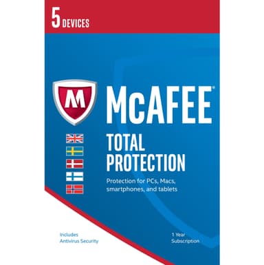 McAfee Total Protection 2017 - 5 enheder