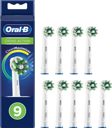 6: Oral-B Tandbørstehoveder CrossAction Børstehoved Med 9 Stk.