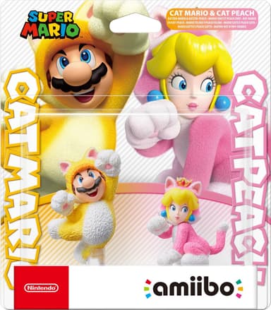 Nintendo Amiibo karakter - Super Mario Coll. - Cat Mario & Cat Peach