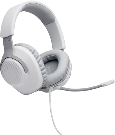 JBL Quantum 100 gaming headset (hvid)