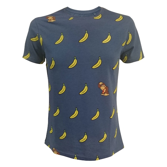 T-Shirt Nintendo - Donkey Kong Bananas blue (M)