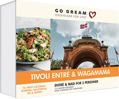 Go Dream Tivoli entré og middag på Wagamama for 2