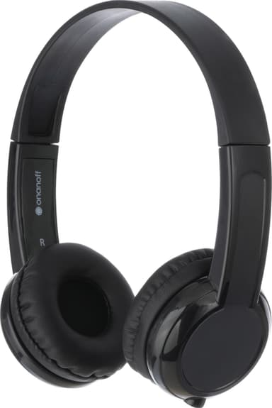BuddyPhones Scholar on-ear høretelefoner (sort)