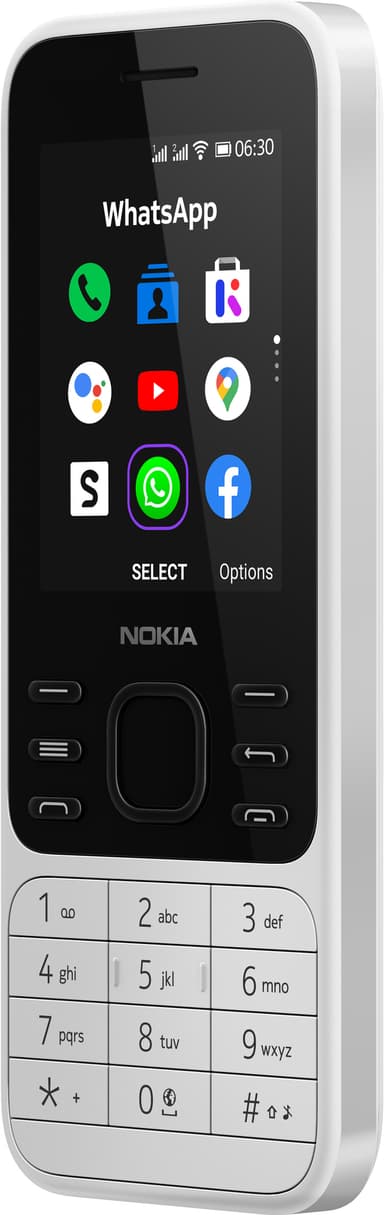 Nokia 6300 4G mobiltelefon (hvid)